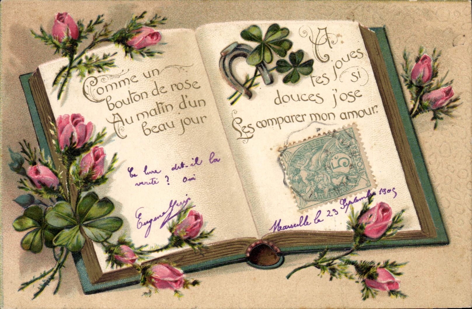 CPA Fantaisie Fleurs 