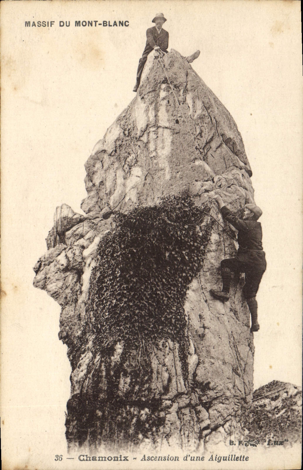 Vintage Postcard Alpinism Chamonix Rise of an Aglet