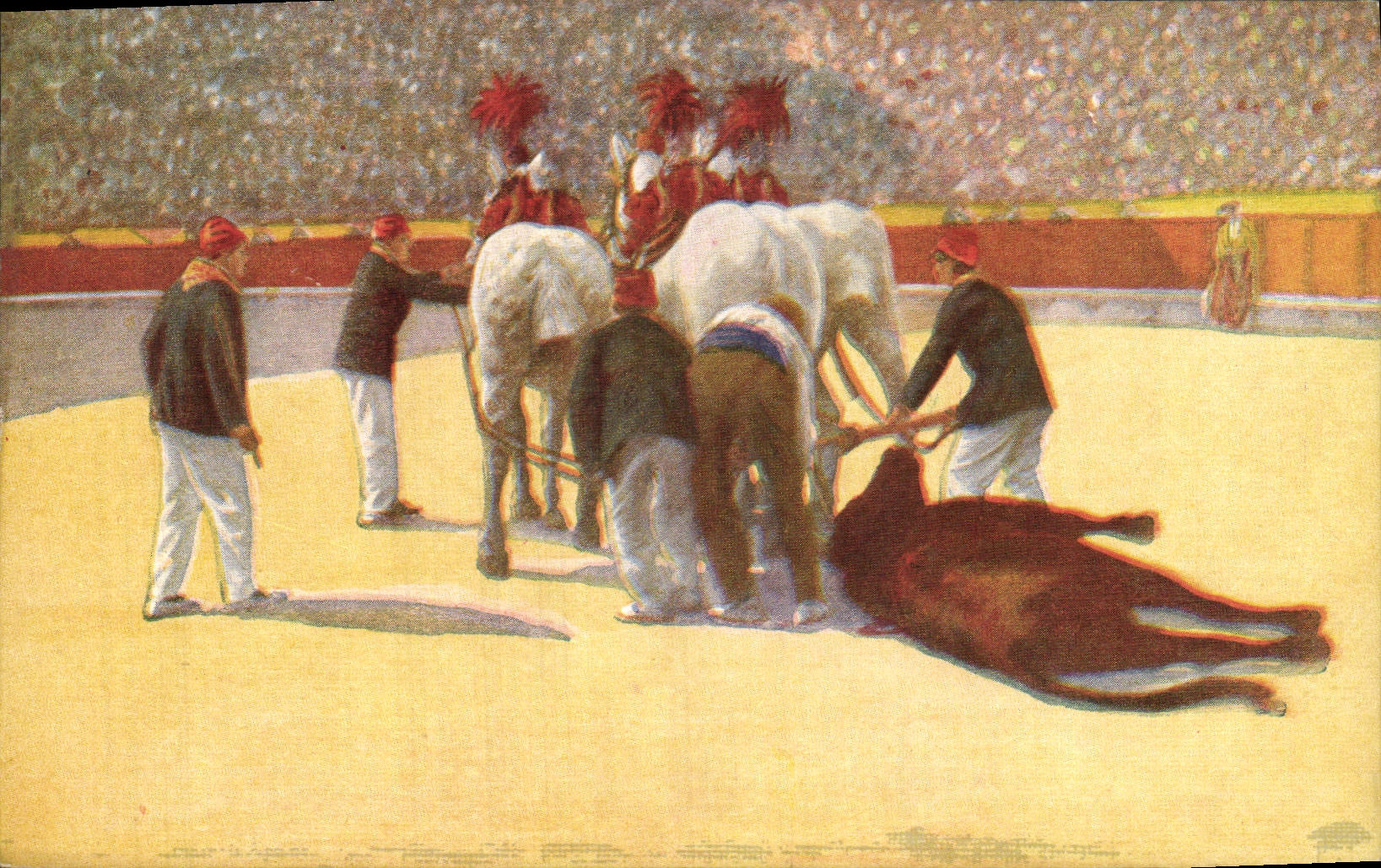 CPA Corrida Course de taureaux Arrastre