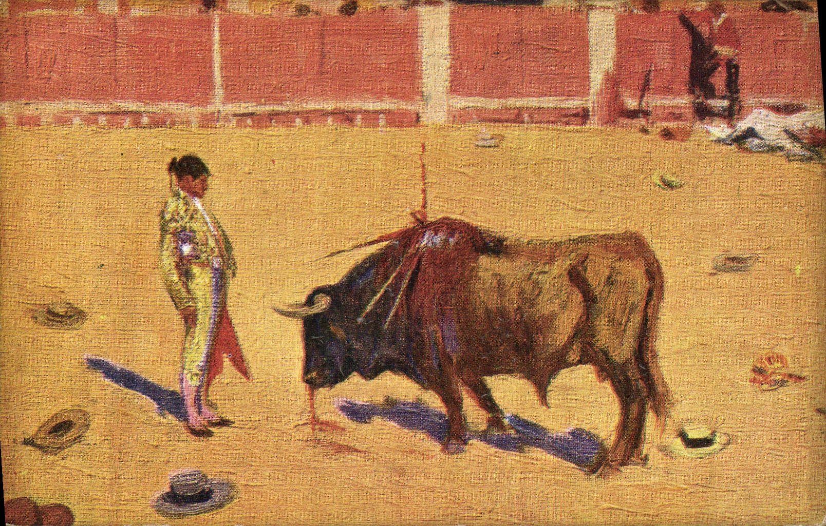 CPA Corrida Course de taureaux Bertuchi