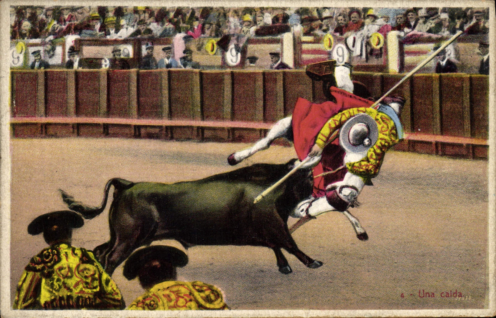 CPA Corrida Course de taureaux 