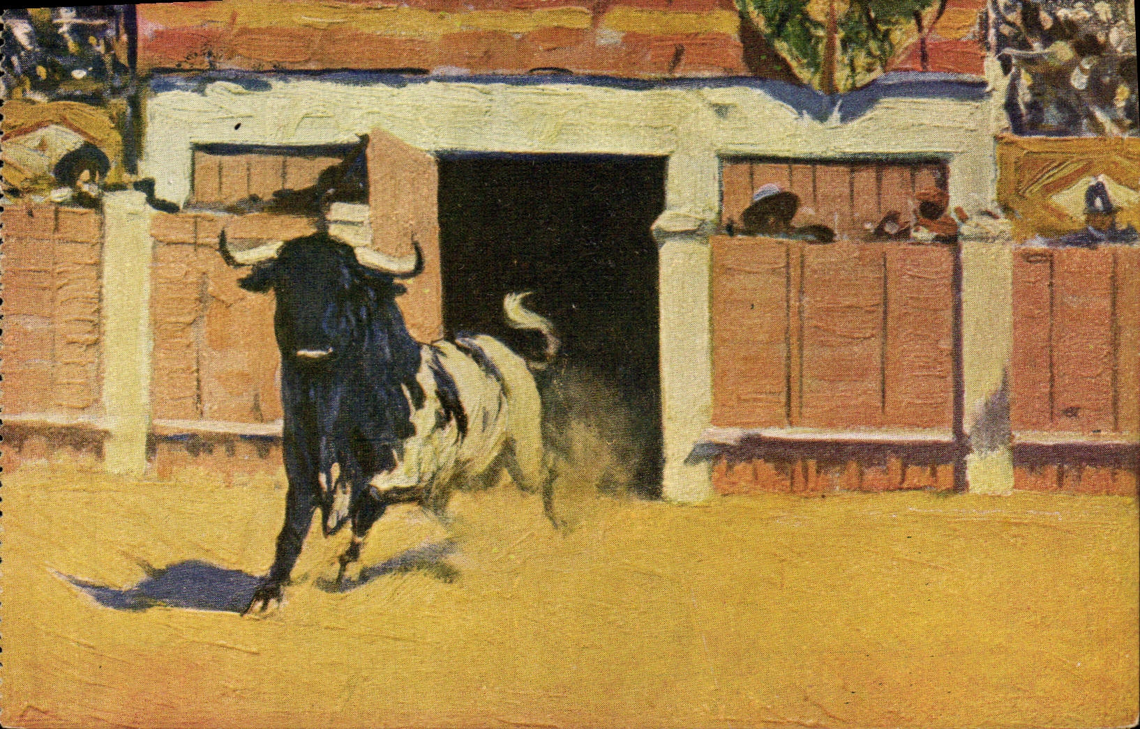 CPA Corrida Course de taureaux Bertuchi