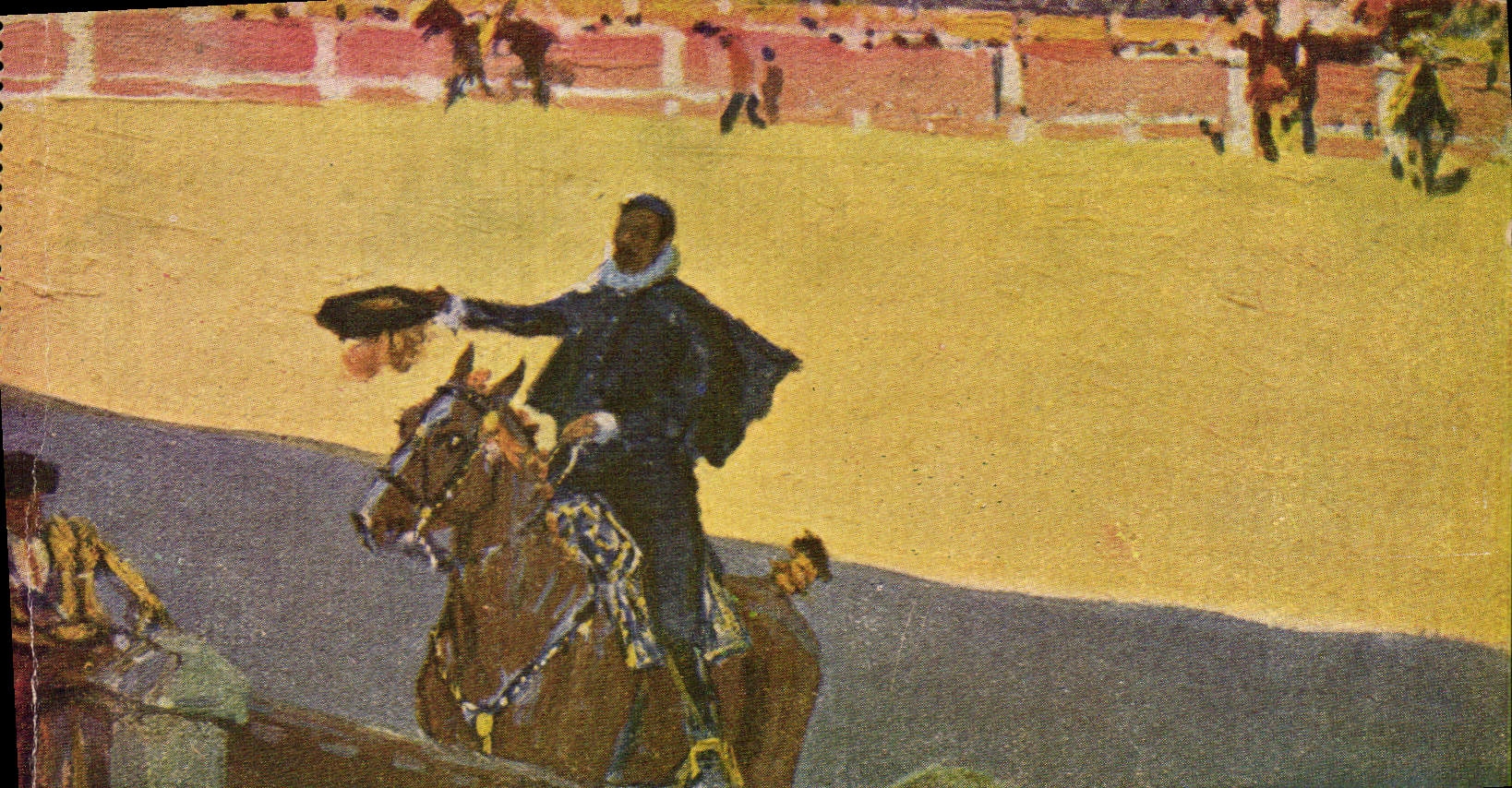 CPA Corrida Course de taureaux Bertuchi