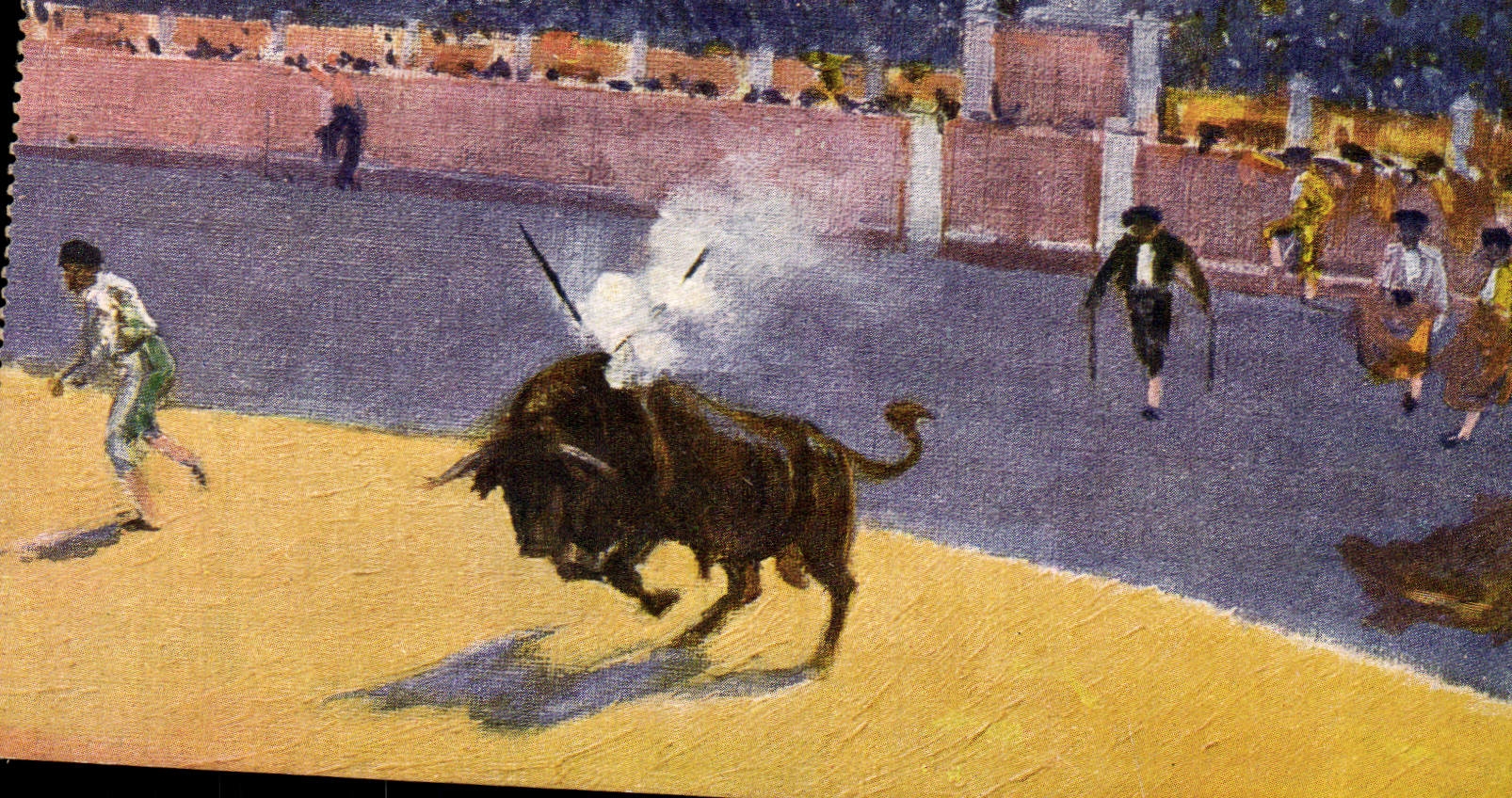 CPA Corrida Course de taureaux Bertuchi