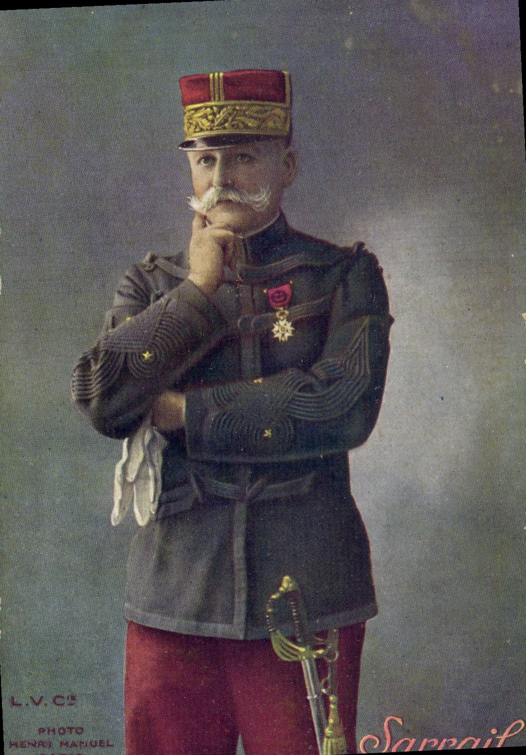 CPA Militaria General Sarrail 
