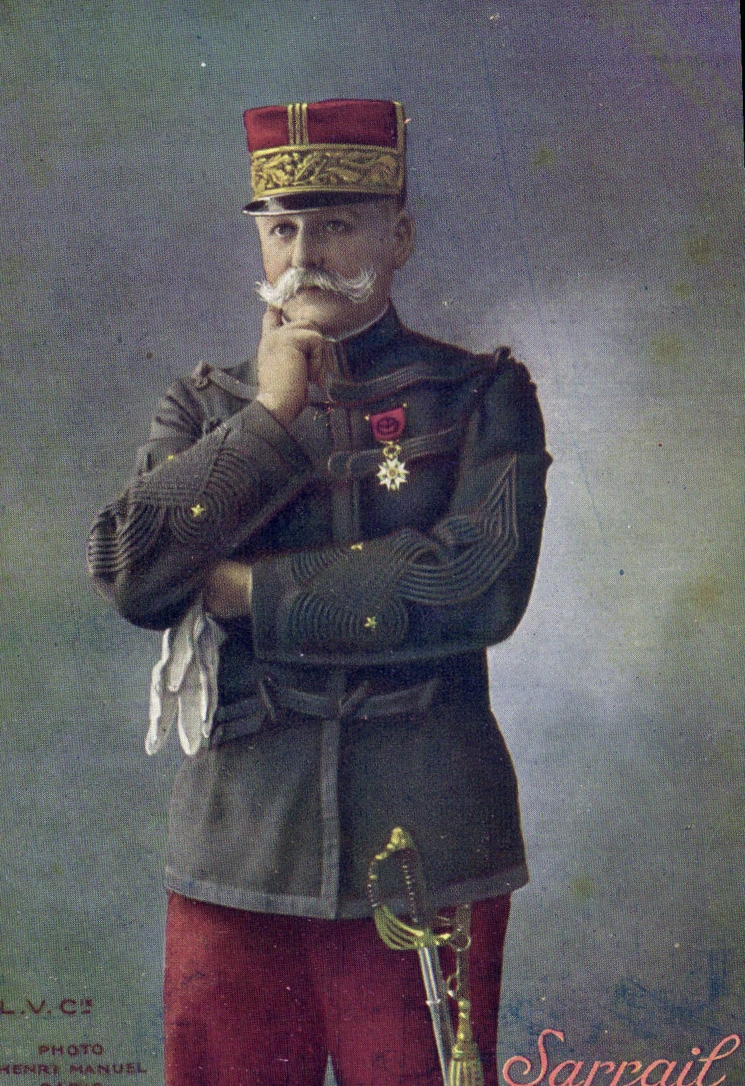 CPA Militaria General Sarrail 