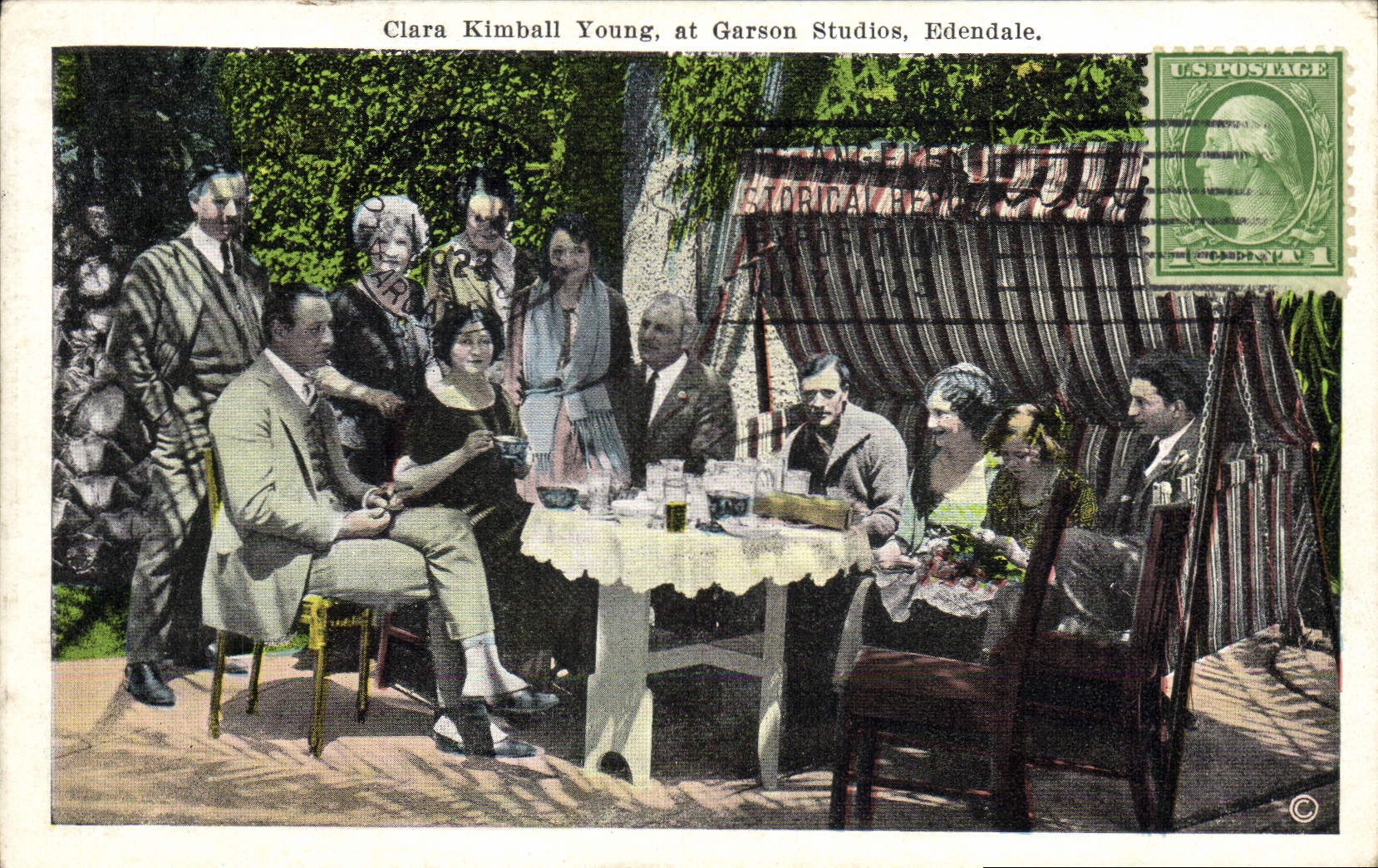 CPA Cinema Clara Kimball Young at Garson Studios Edendale TOP