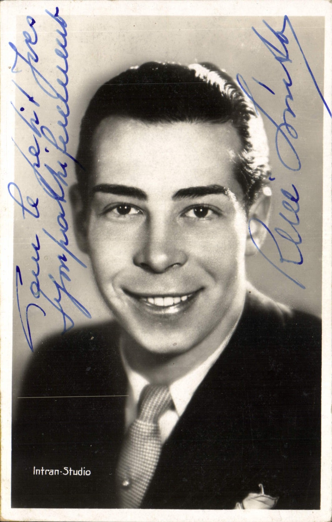 Vintage Postcard Cinema Rene Smith Autograph