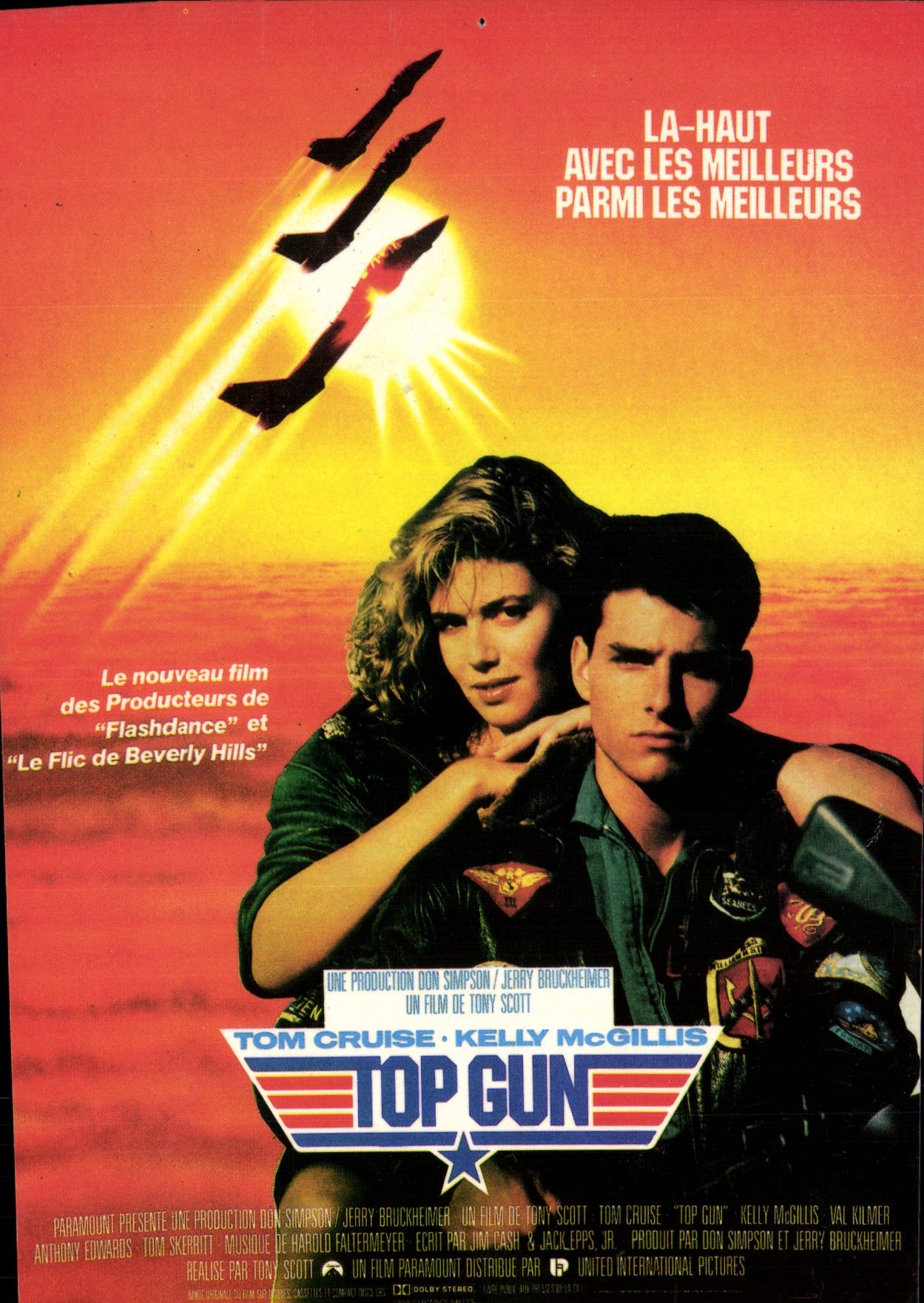 CPA Cinema Top Gun Tom Cruise Kelly McGillis