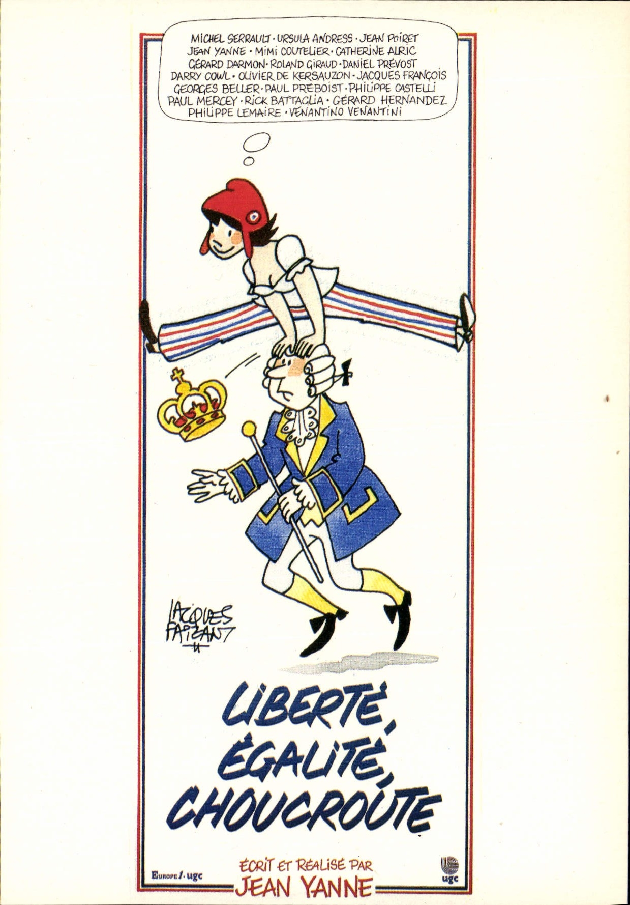 CPA Cinema Liberte Egalite Choucroute Jean Yanne
