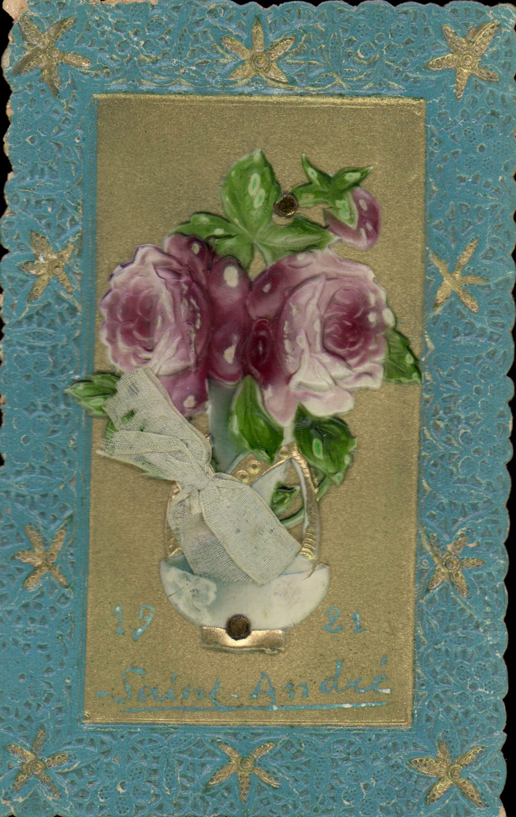 CPA Fantaisie Fleurs 