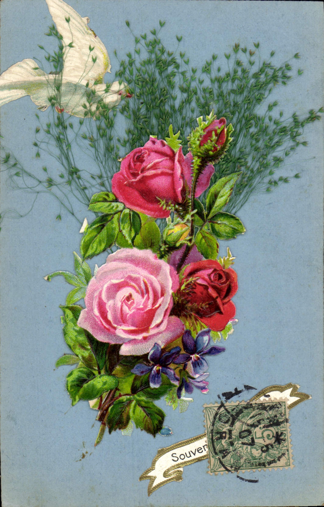 CPA Fantaisie Fleurs 