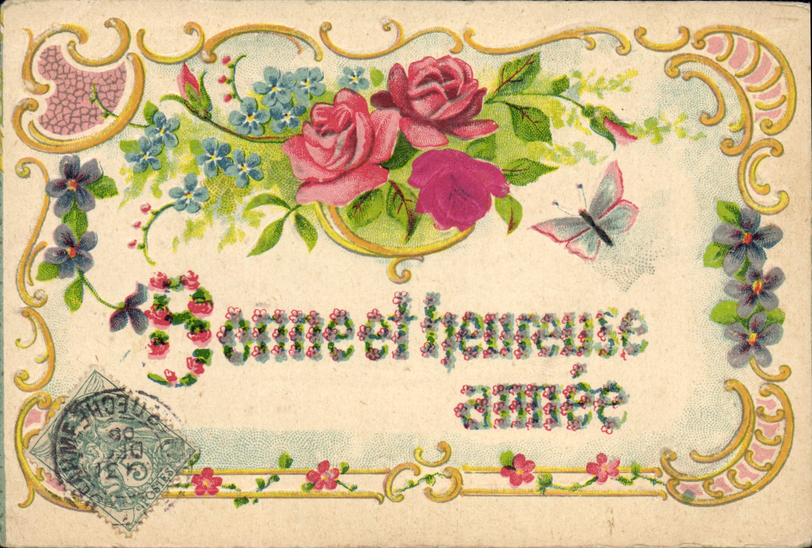 CPA Fantaisie Fleurs 