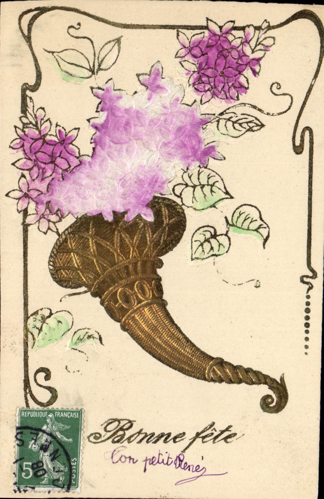 CPA Fantaisie Fleurs 