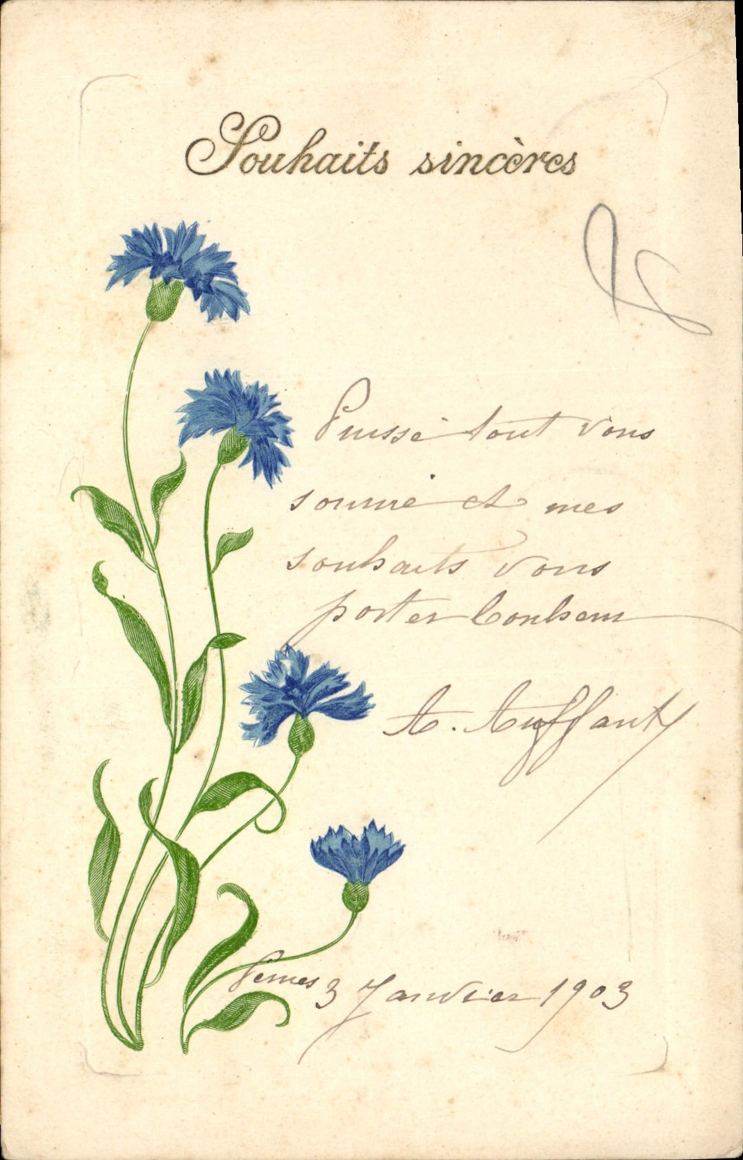 CPA Fantaisie Fleurs 