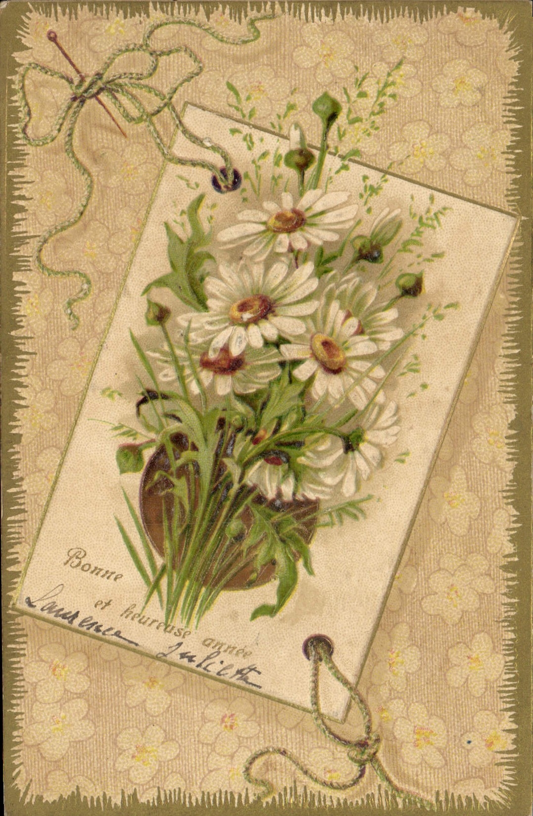 CPA Fantaisie Fleurs 