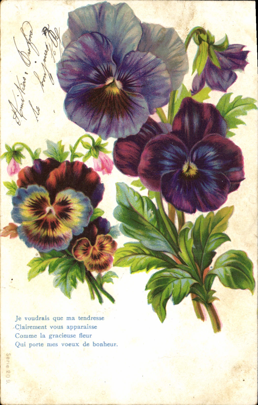 CPA Fantaisie Fleurs 