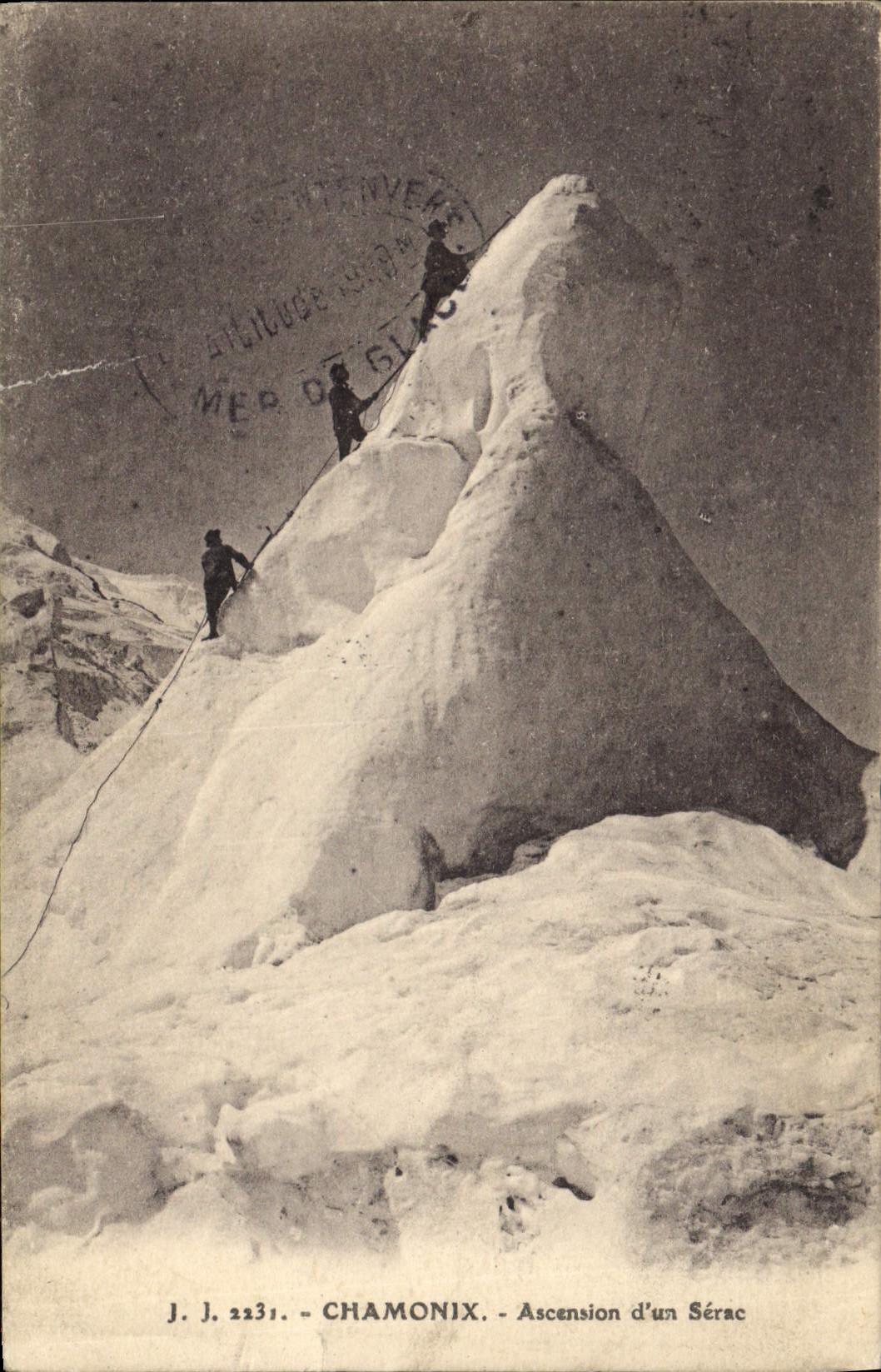 CPA Alpinisme Chamonix Ascension d'un serac