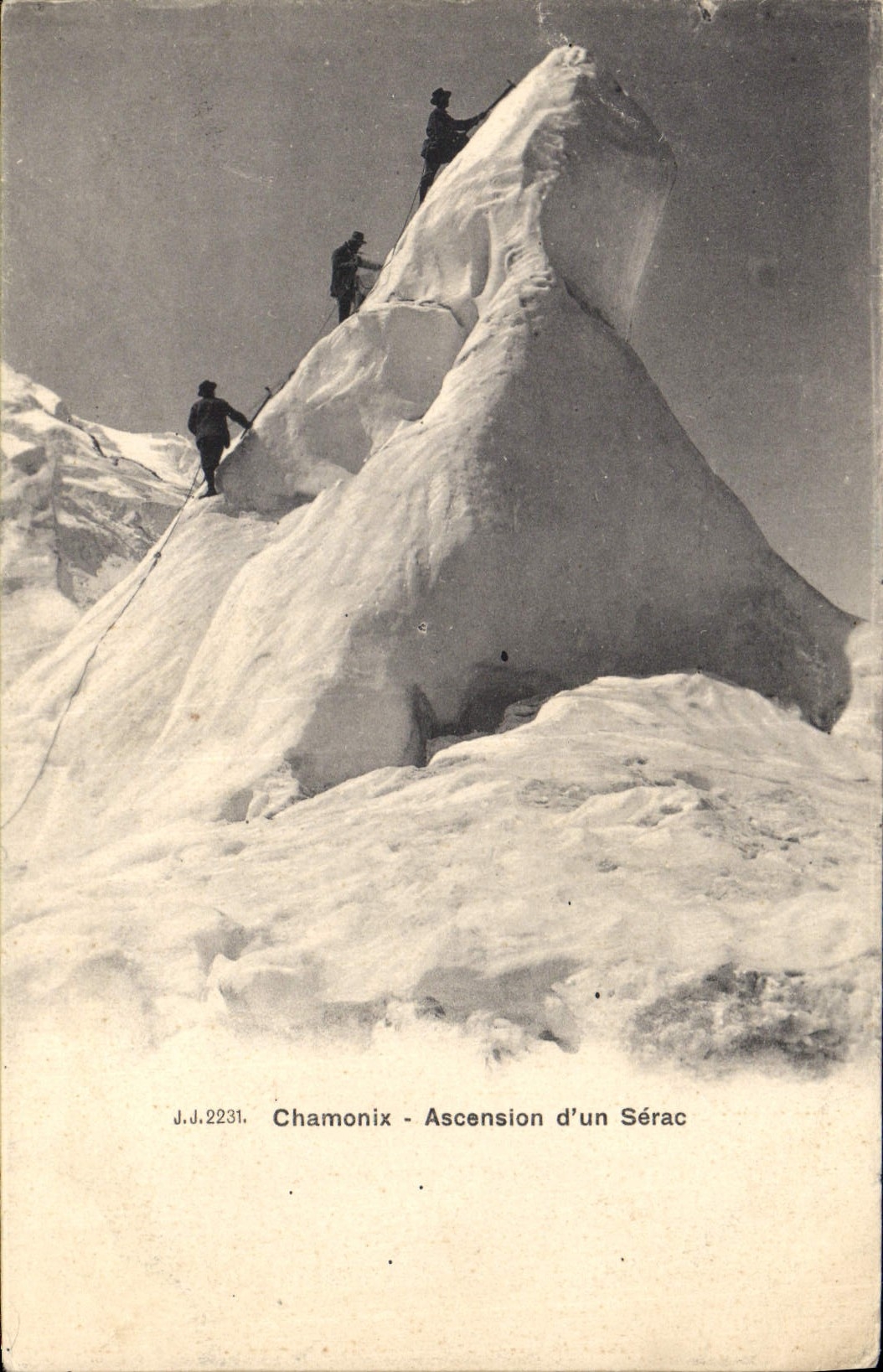 CPA Alpinisme Chamonix Ascension d'un serac