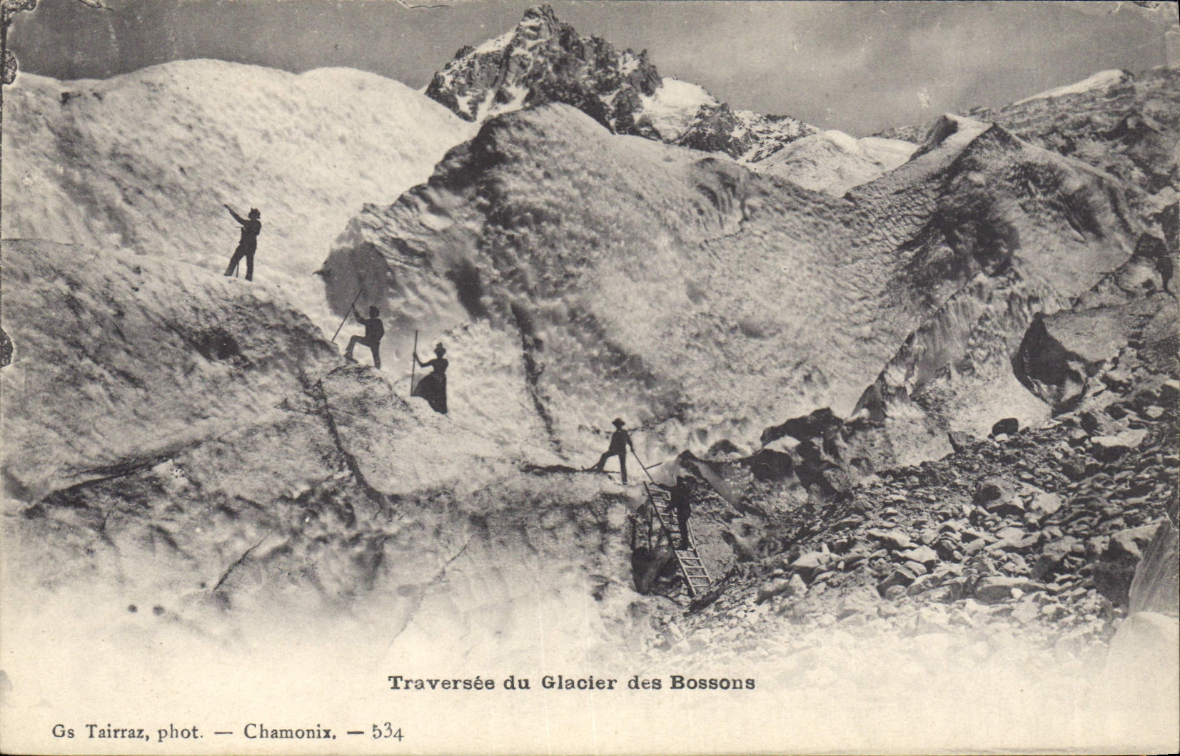 CPA Alpinisme Traversee du Glacier des Bossons