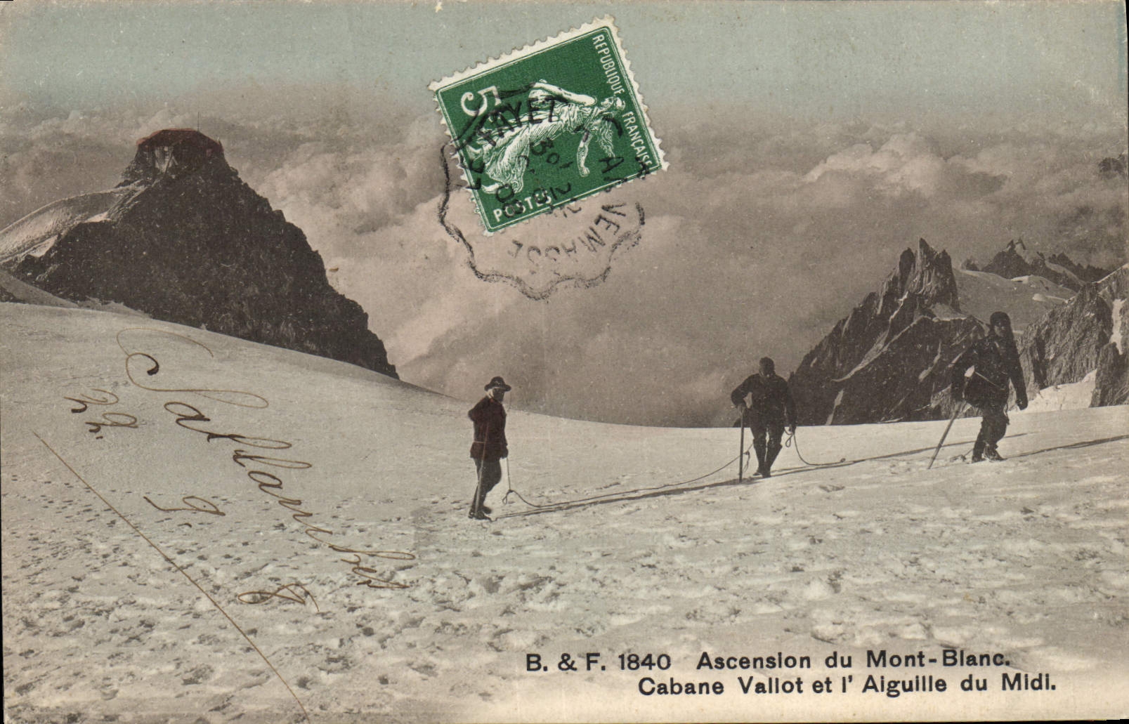CPA Alpinisme Ascension du Mont Blanc Cabane Vallot et l'aiguille du Midi 