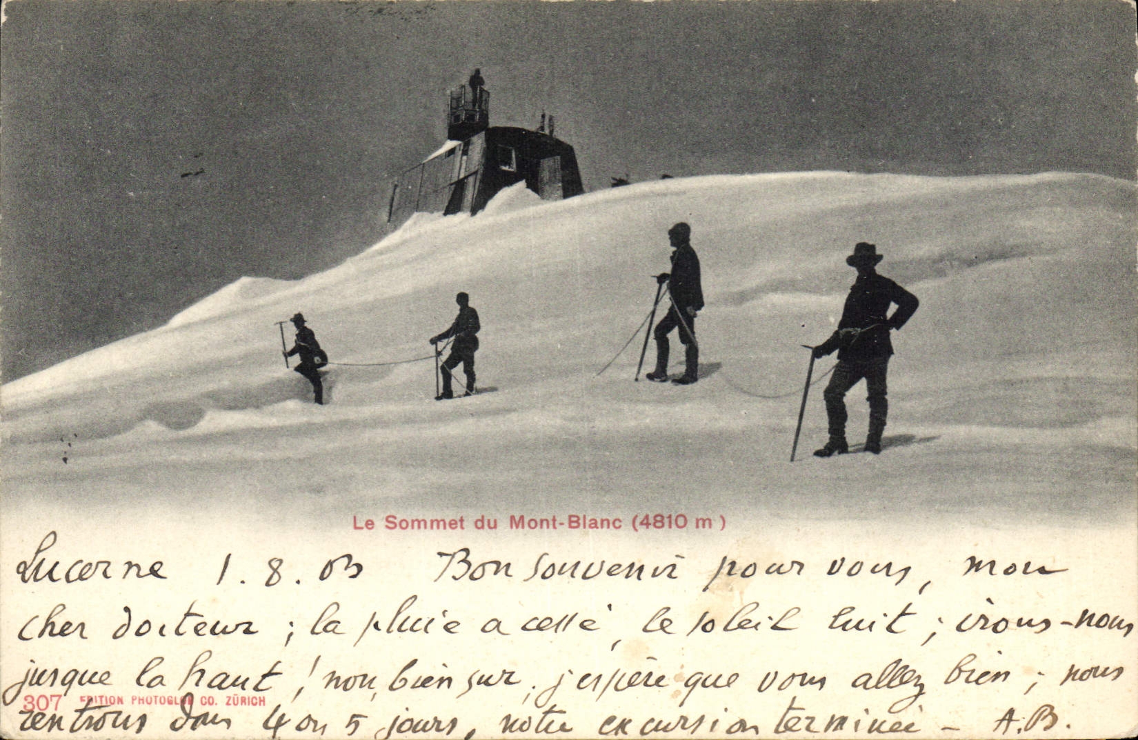 CPA Alpinisme Le sommet du Mont Blanc