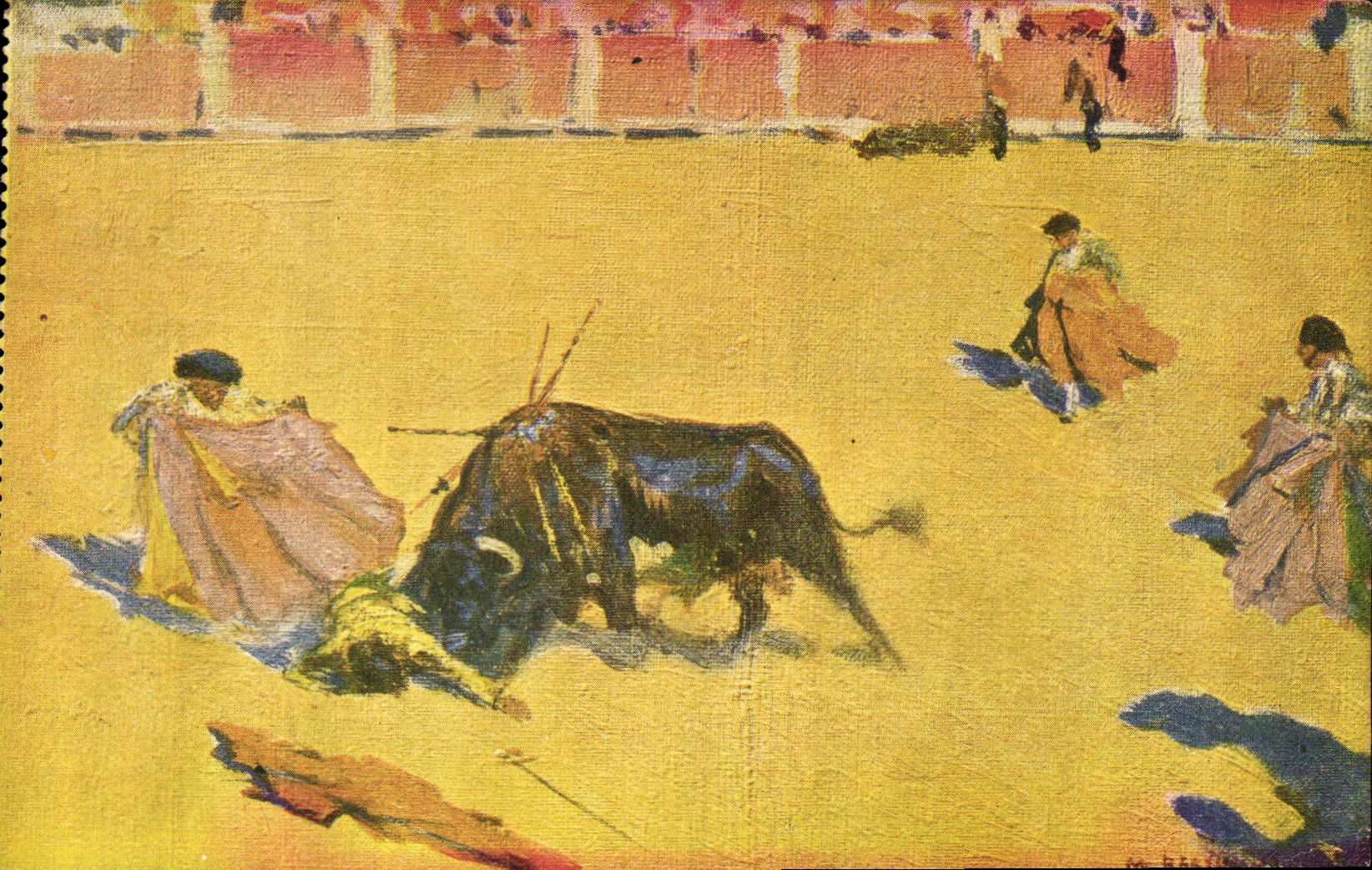 CPA Corrida Course de taureaux Bertuchi 