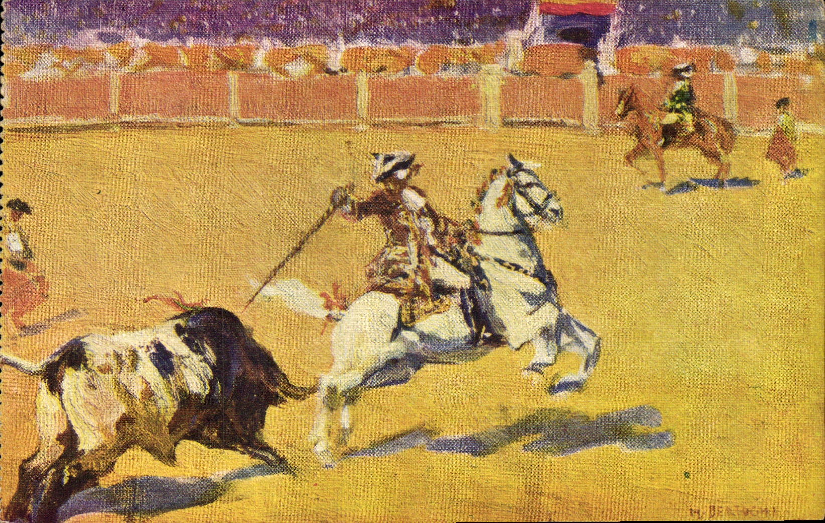 CPA Corrida Course de taureaux Bertuchi