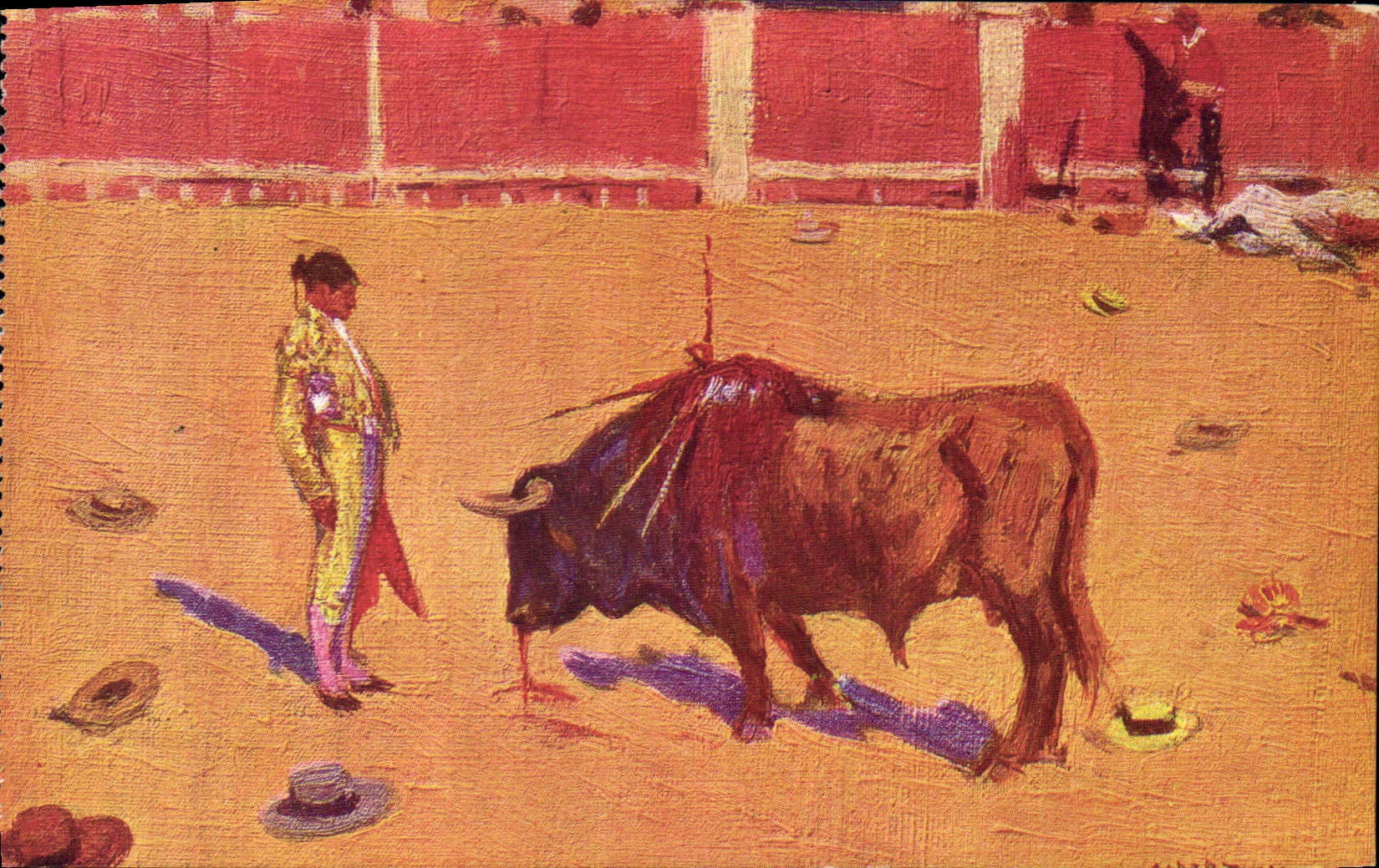 CPA Corrida Course de taureaux Bertuchi 