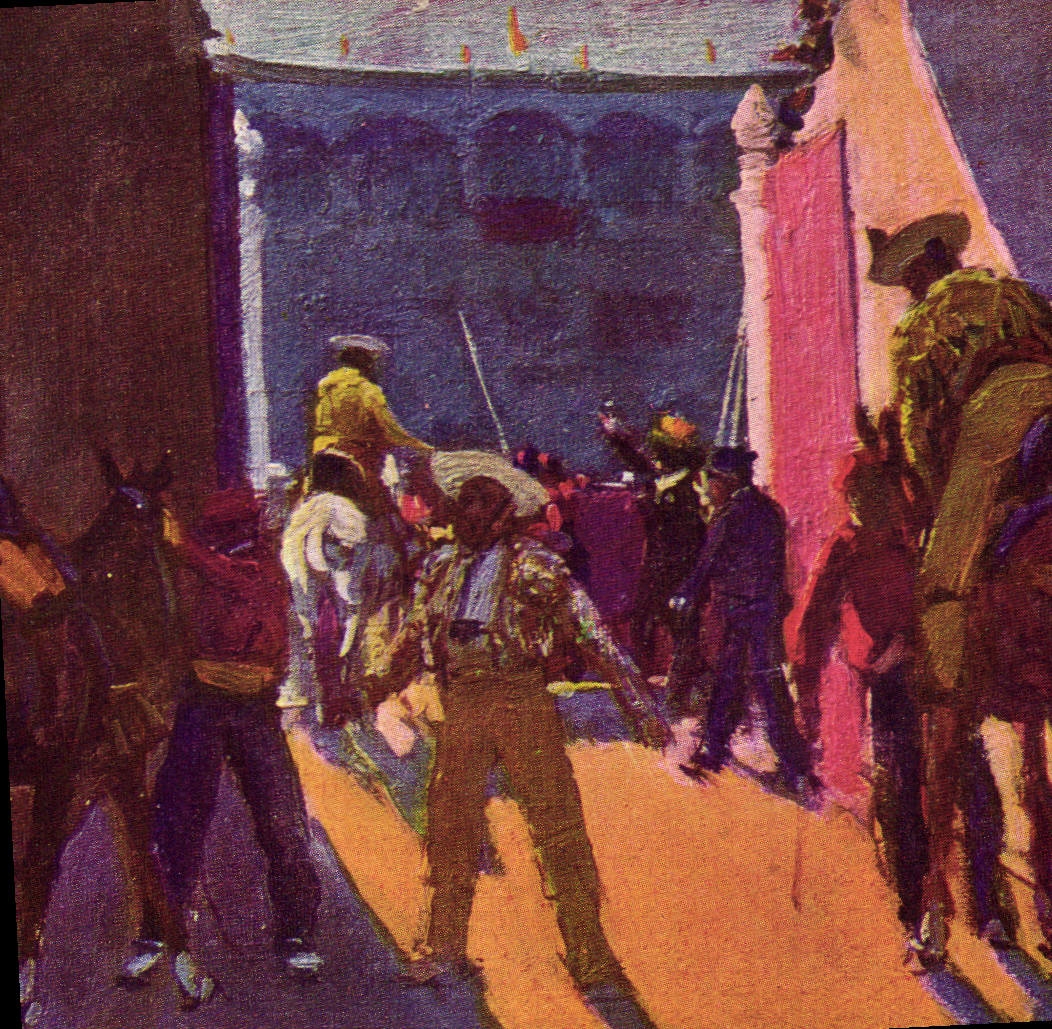 CPA Corrida Course de taureaux Bertuchi 