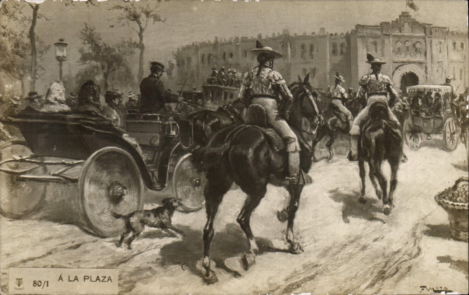 CPA Corrida Course de taureaux A la plaza 