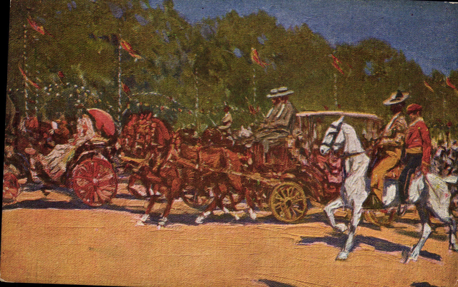 CPA Corrida Course de taureaux Bertuchi 