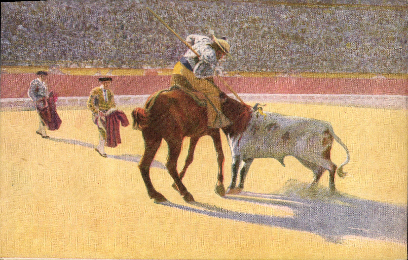 CPA Corrida Course de taureaux Bertuchi 