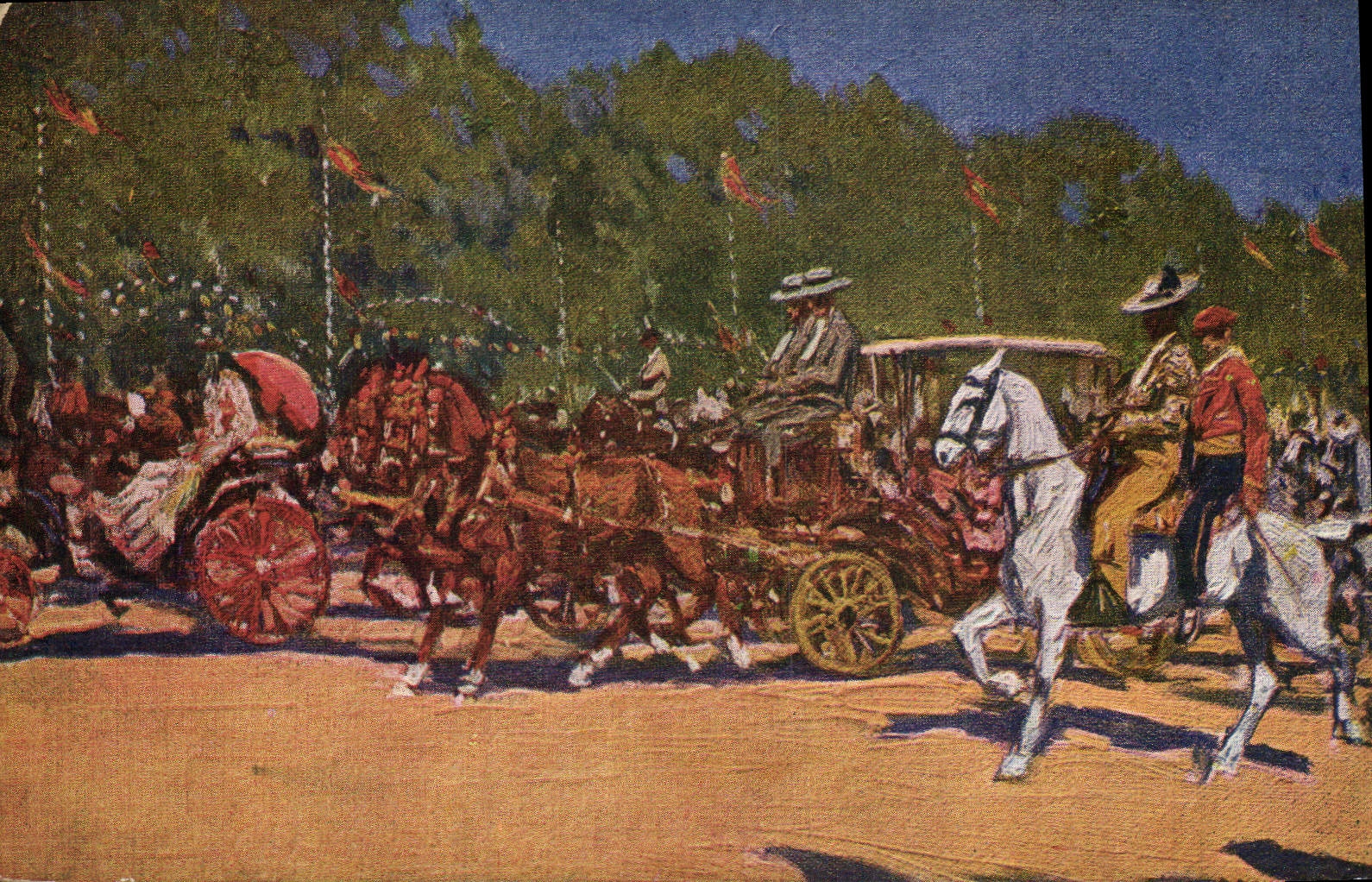 CPA Corrida Course de taureaux Bertuchi 