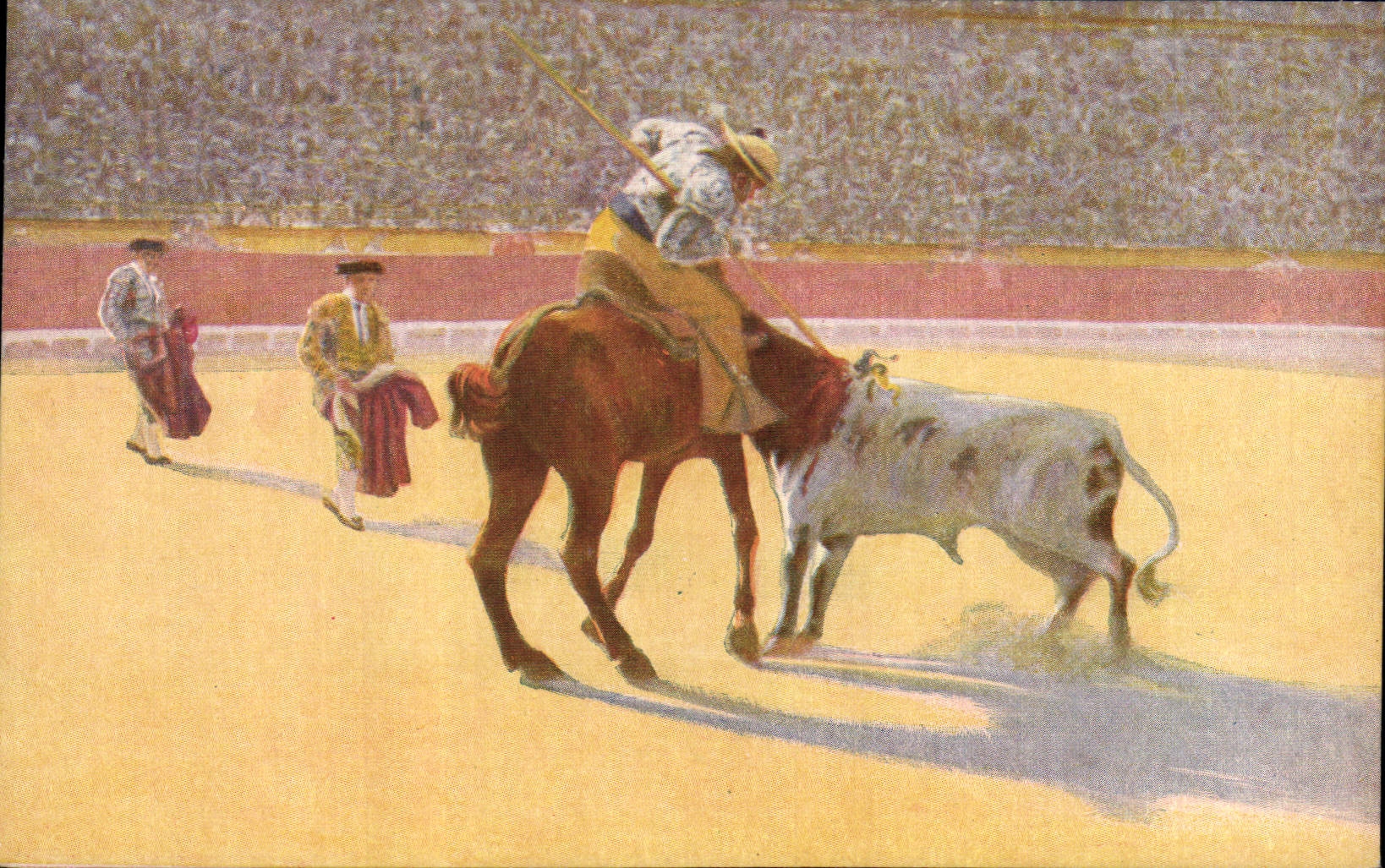 CPA Corrida Course de taureaux Bertuchi 