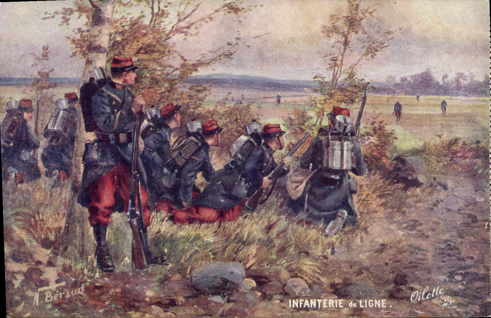 CPA Militaria Infanterie de lgne 