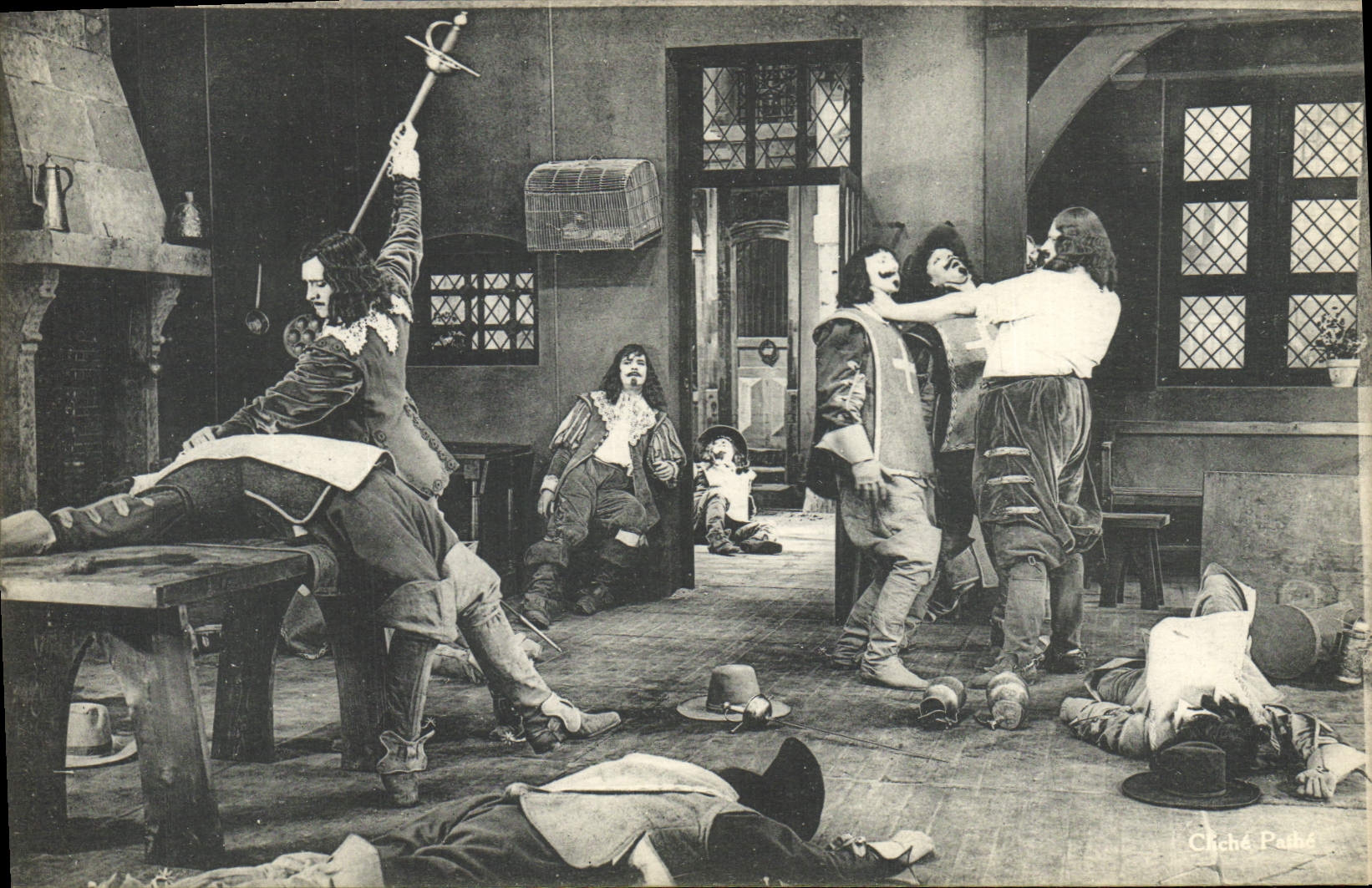 Vintage Postcard Cinema the Three Musketeers Alexandre Dumas Auguste Maquet