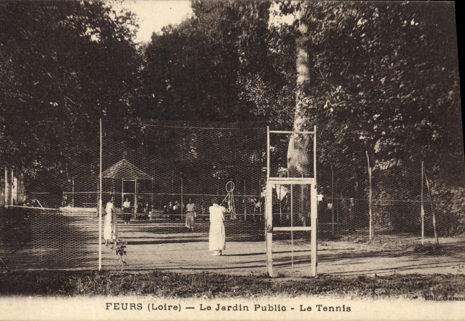 CPA Tennis Feurs Le jardin public 