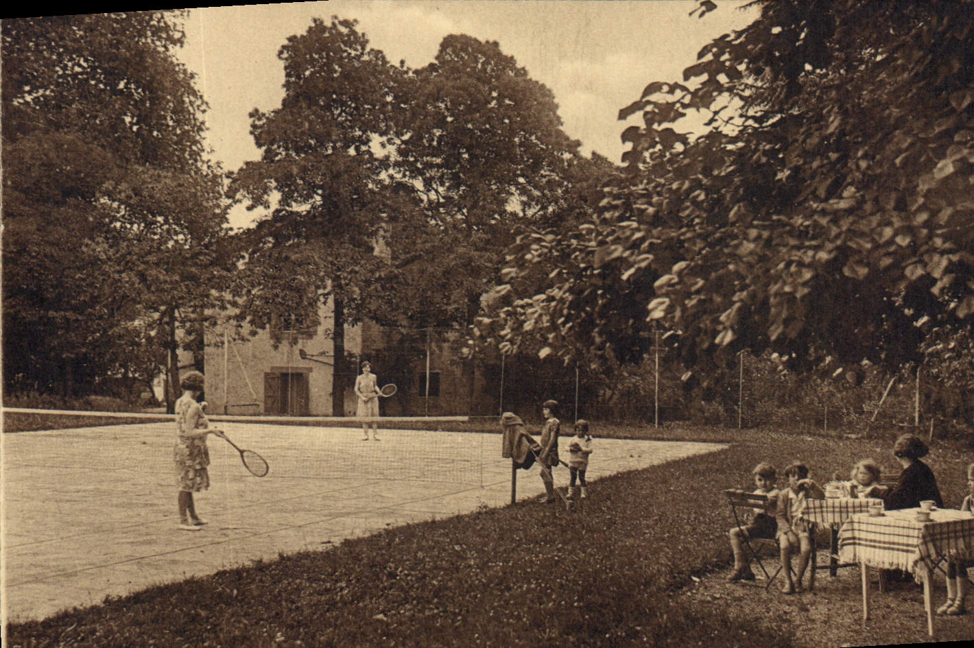 CPA Tennis Salies de Bearn Hotel du chateau Le tennis de l'hotel