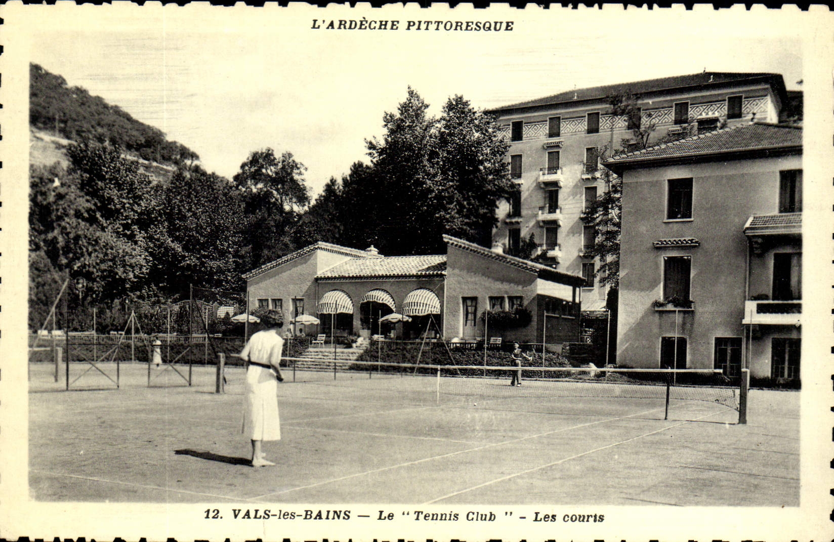 CPA Tennis Club Les courts Vals les Bains