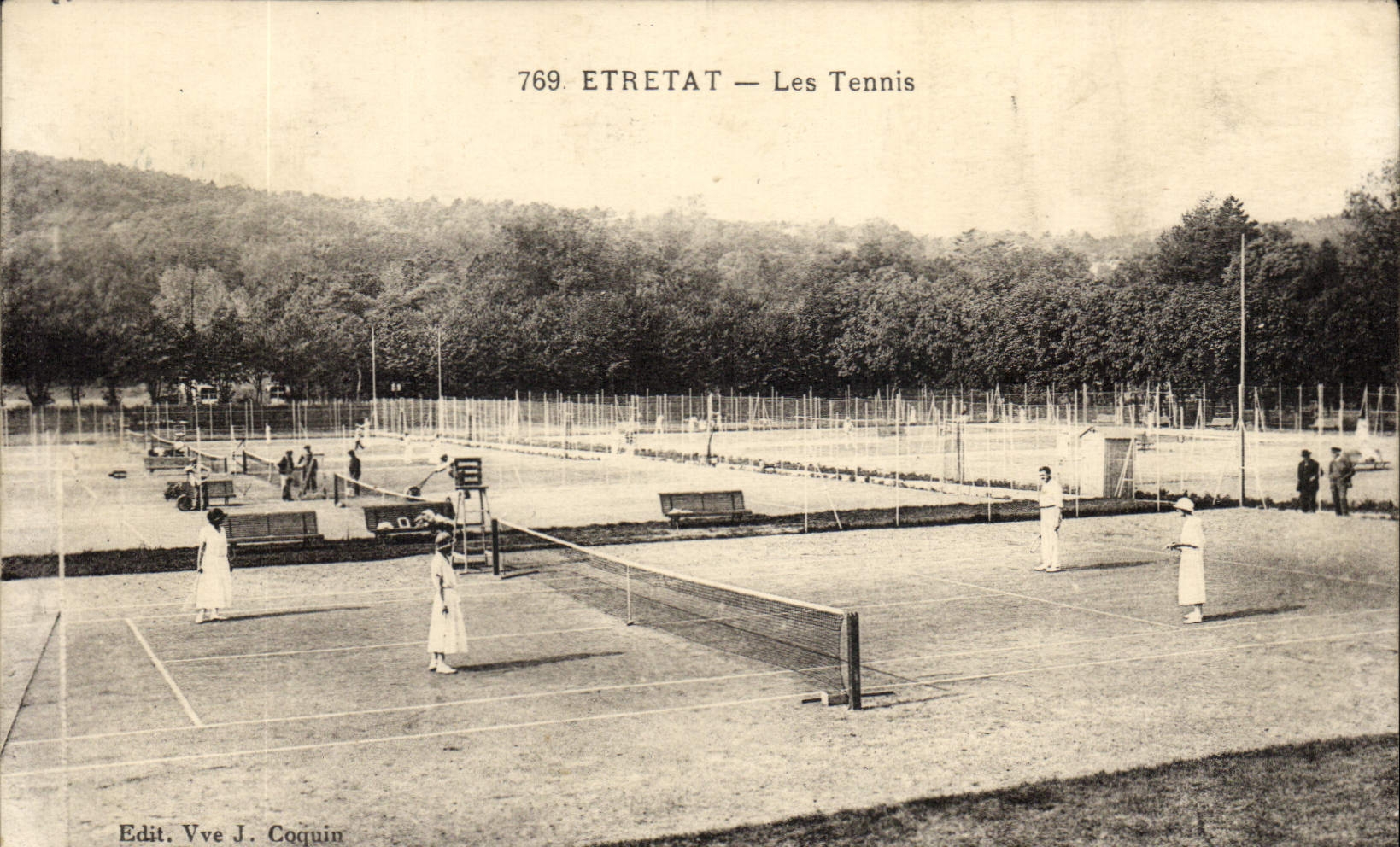 CPA Etretat Les Tennis 