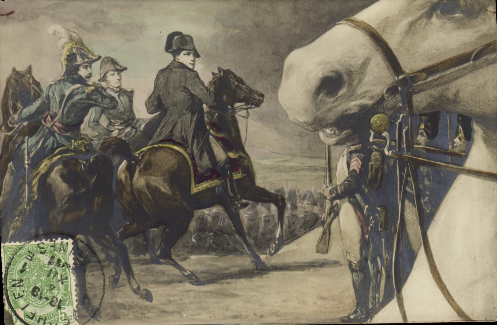 CPA Puzzle Napoleon 1er 