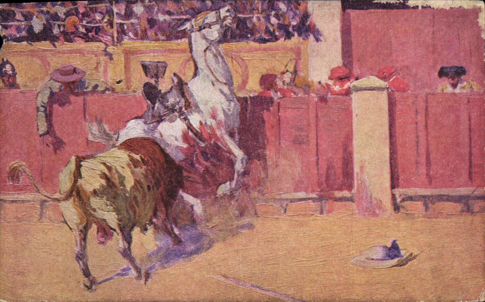 CPA Corrida Course de taureaux Bertuchi 