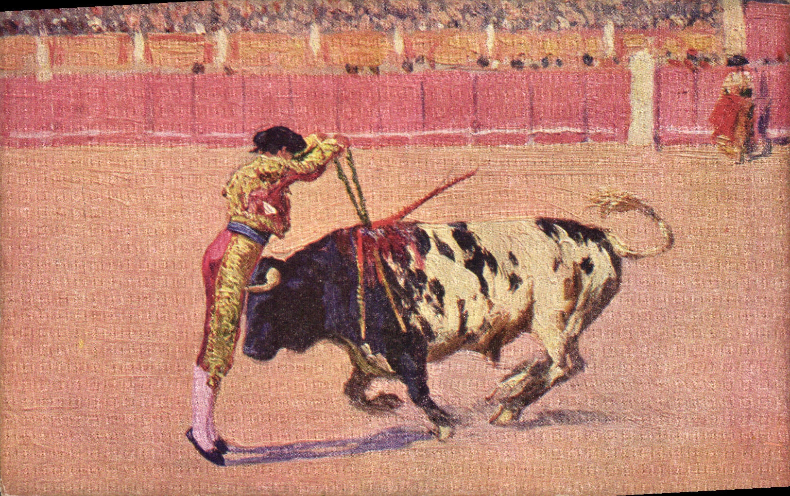 CPA Corrida Course de taureaux Bertuchi 