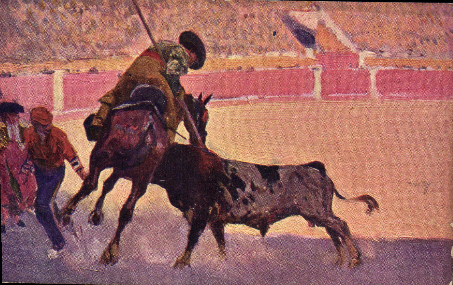 CPA Corrida Course de taureaux Bertuchi 