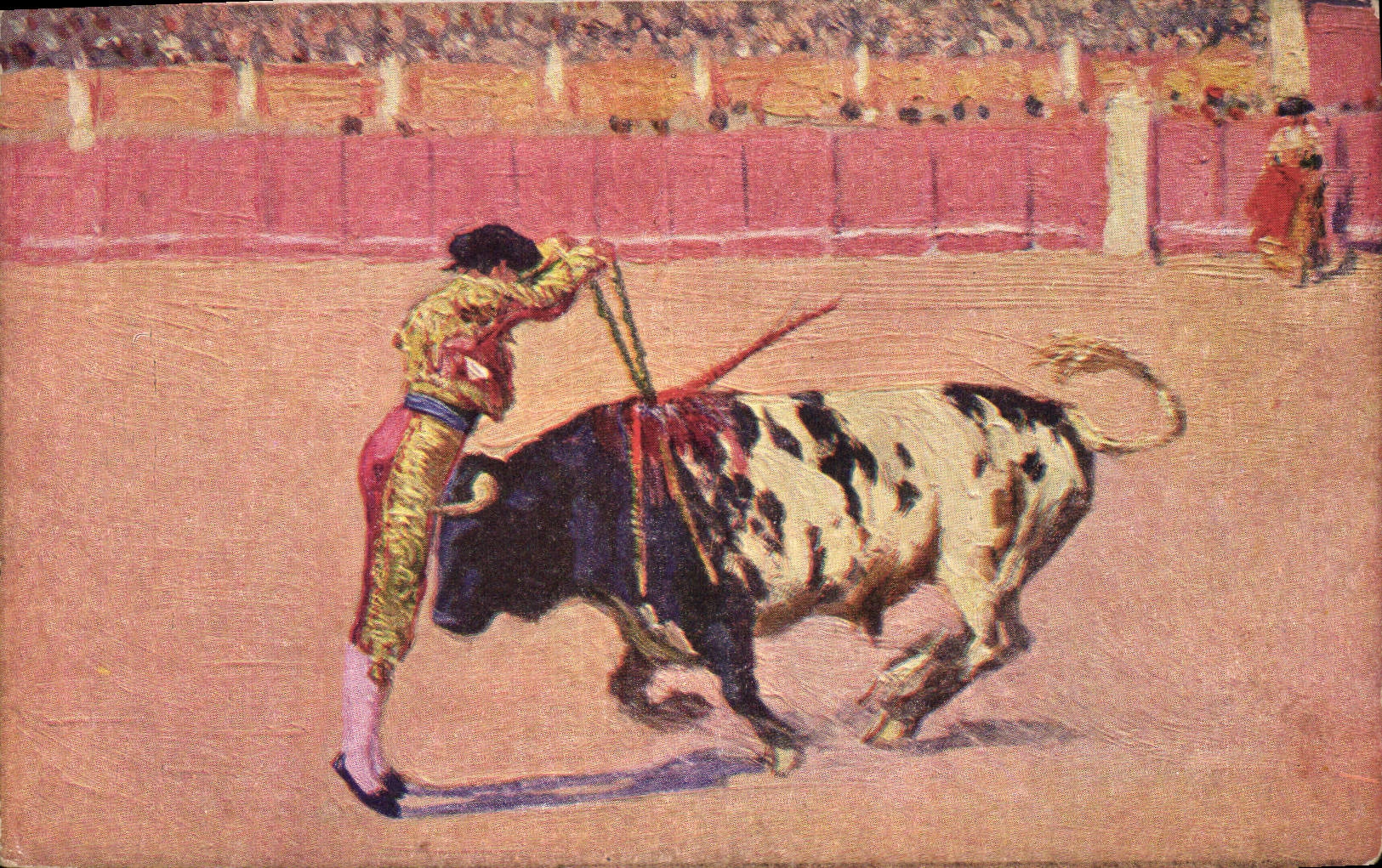 CPA Corrida Course de taureaux Bertuchi 