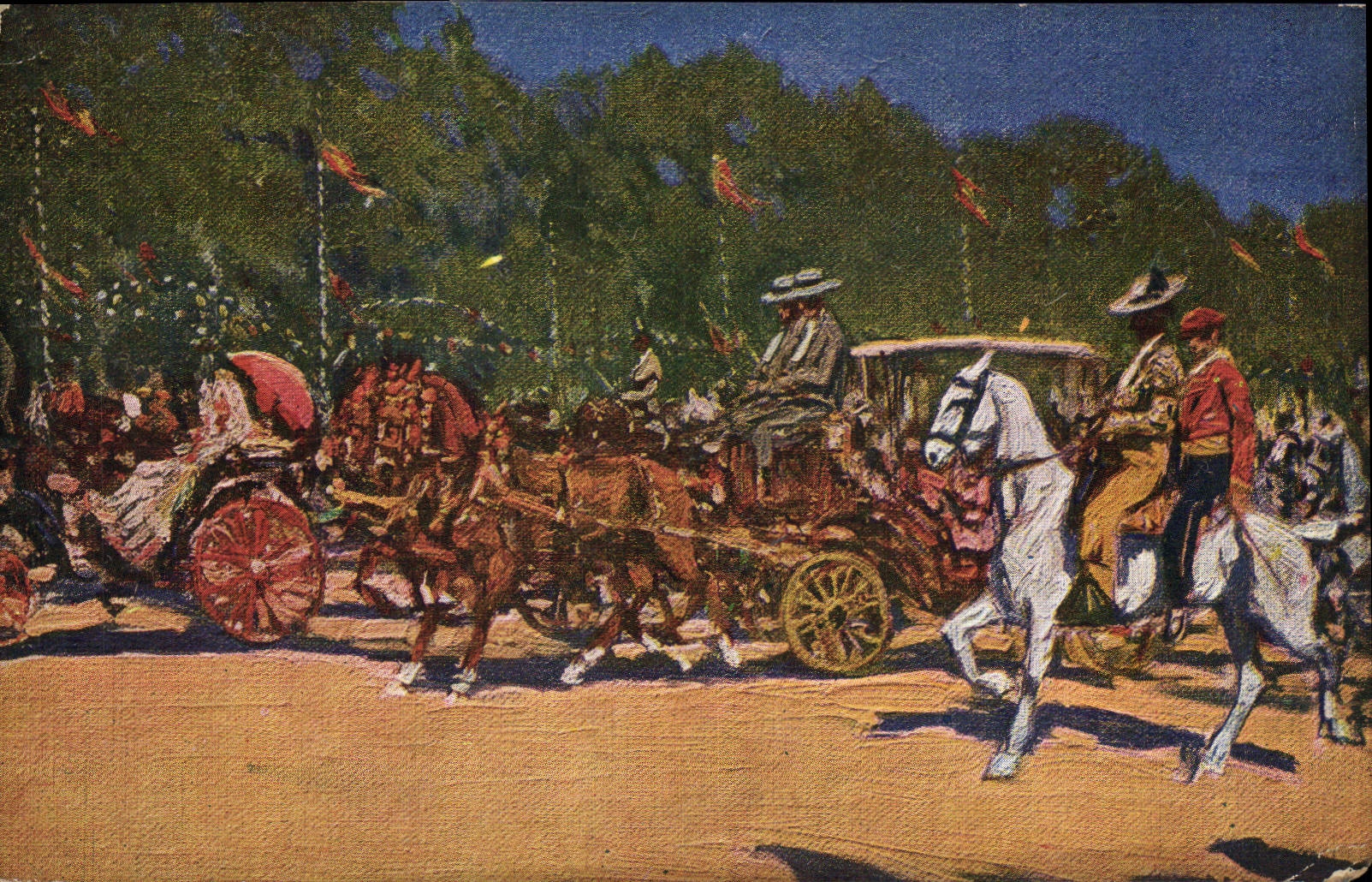 CPA Corrida Course de taureaux Bertuchi 