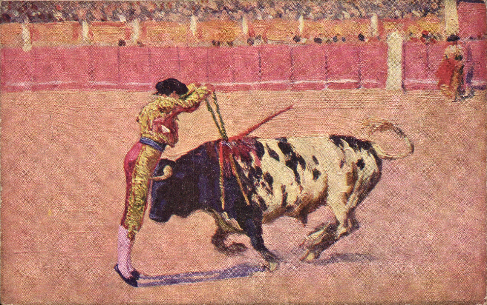 CPA Corrida Course de taureaux Bertuchi 