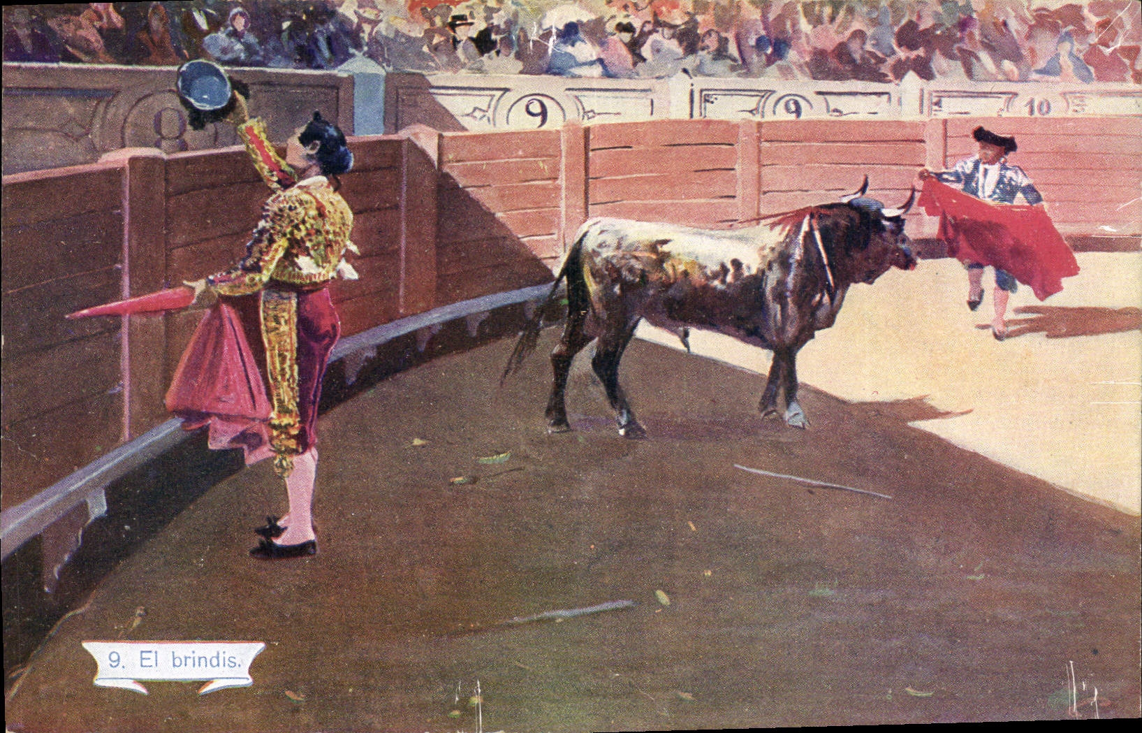 CPA Corrida Course de taureaux El brindis