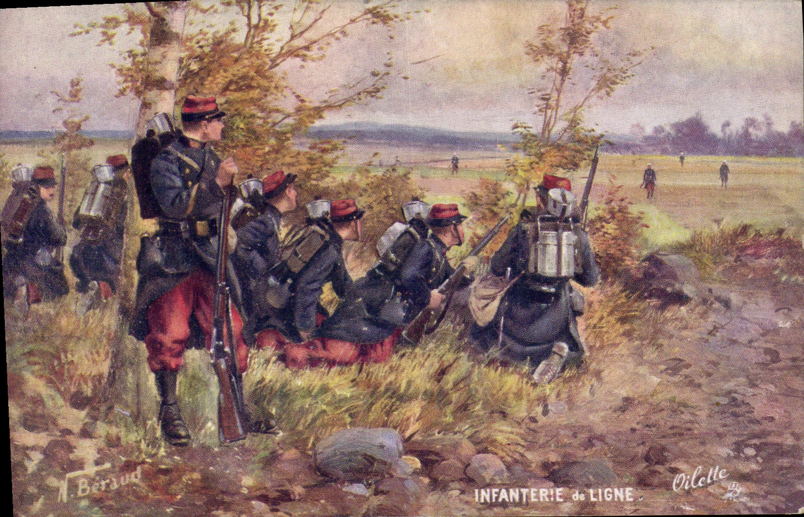 CPA Militaria Infanterie de ligne